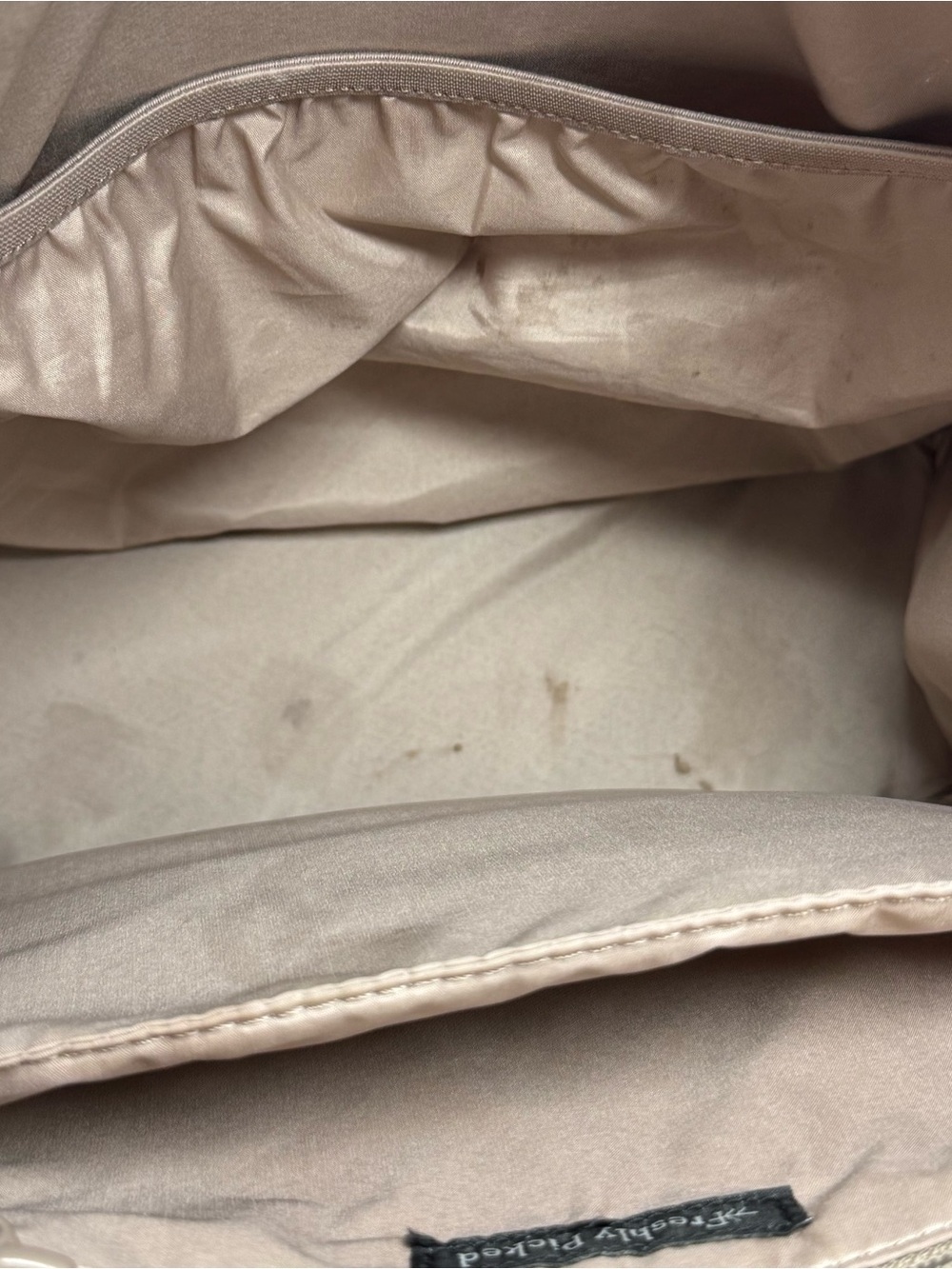 Freshly Picked Classic Diaper Bag Backpack Vegan Leather Nude Beige Large - Picture 10 of 13